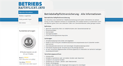 Desktop Screenshot of betriebshaftpflicht.info
